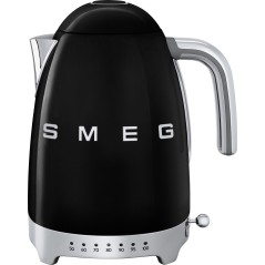 Smeg 50s Style 1.7L Kettle - Retro Black - Elegant Design for Your Kitchen